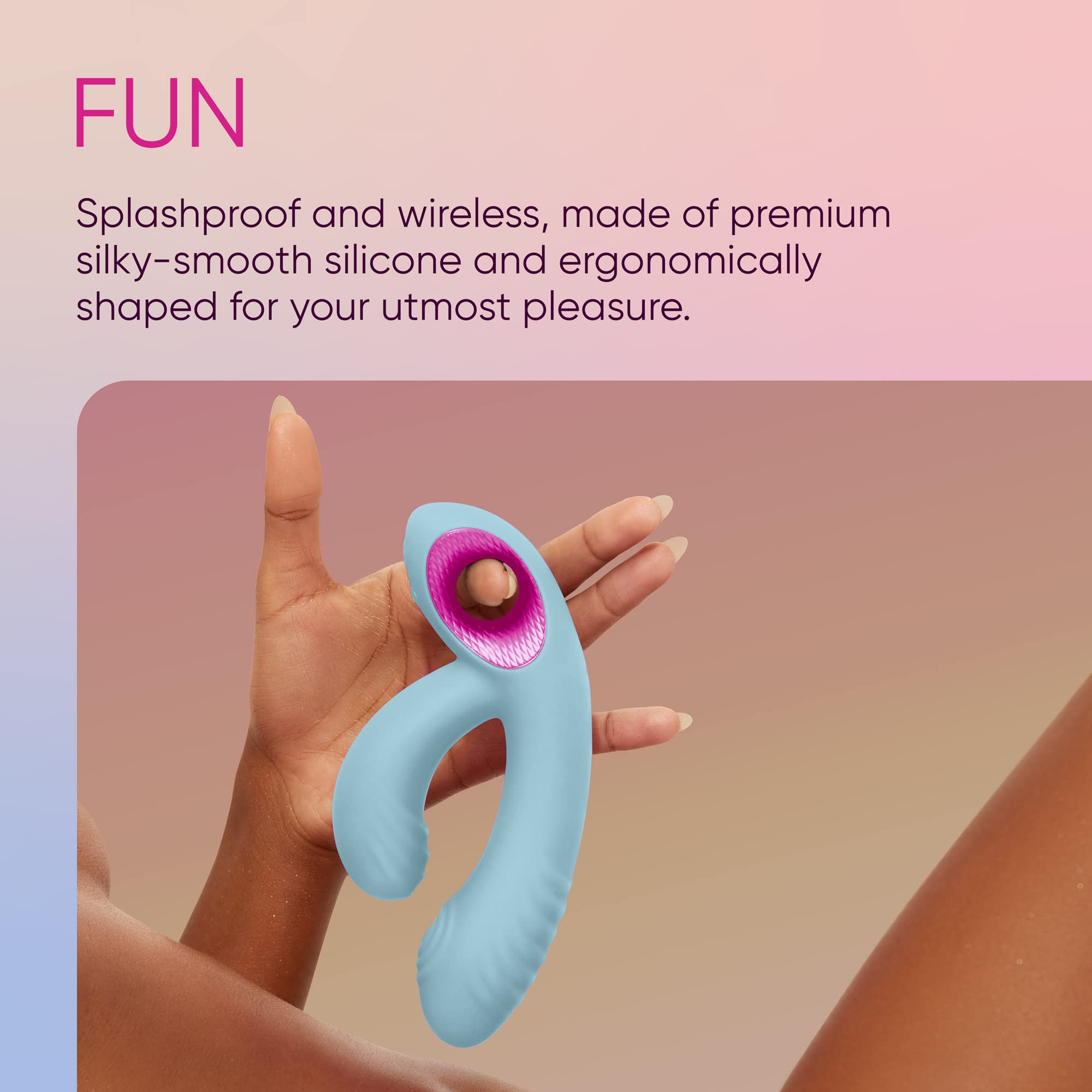 Premium G-Spot Rabbit Vibrator for Women - Dual Stimulation Adult Toy with 10 Thumping & 10 Vibration Modes, Splashproof & Wireless - Perfect for Solo Play, Couples & Travel (Blue)