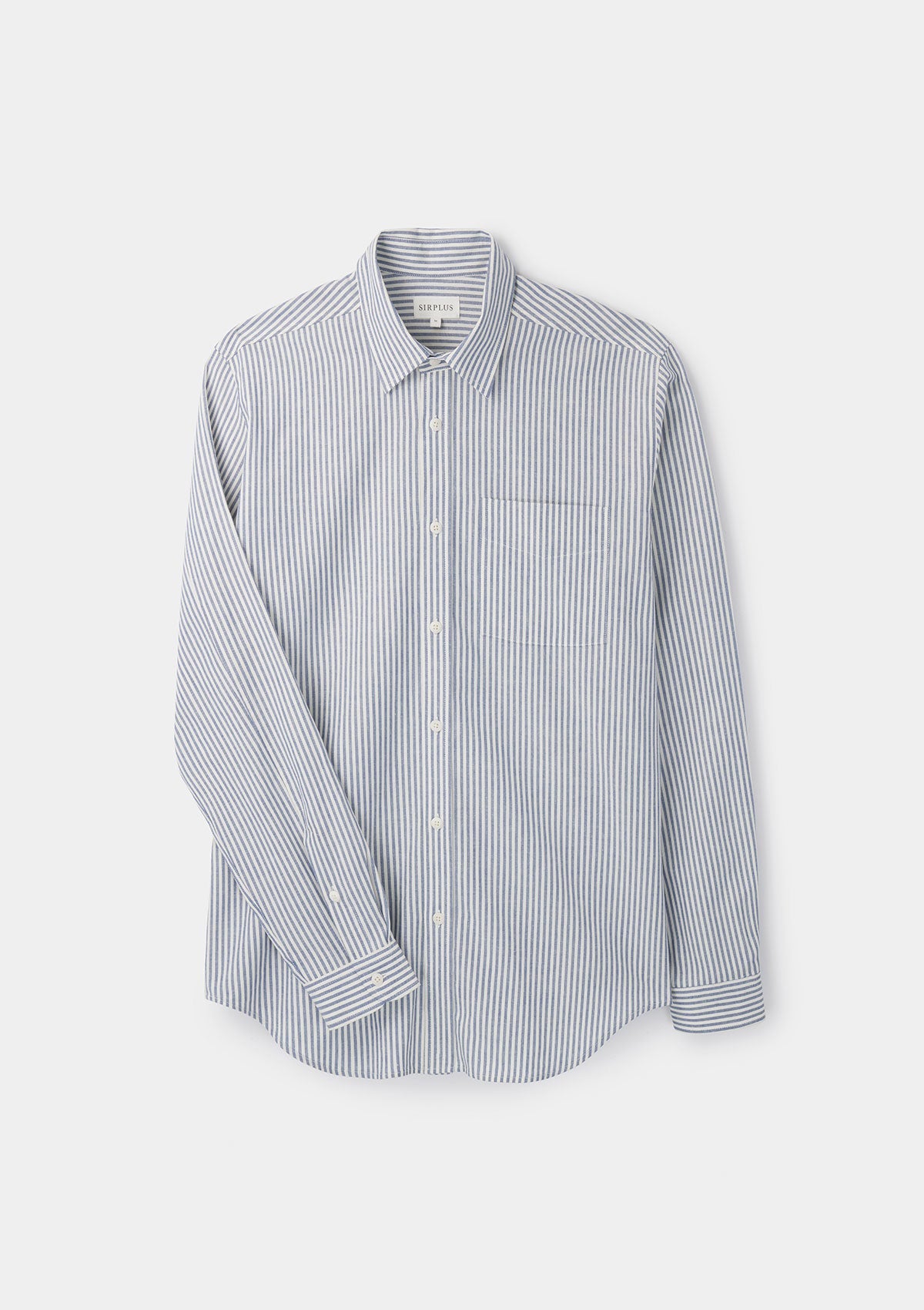 Blue & White Striped Collared Shirt for Men - Casual Button Down Oxford Shirt - Perfect for Office, Date Night and Summer Outings