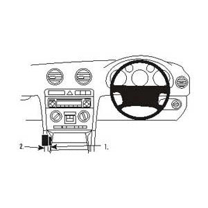 ClicOn No Holes Angled Low Dash Mount for Audi A3 (2003-2012) & S3 (2003-2007) - Perfect for GPS, Phone & Dash Cam Installation