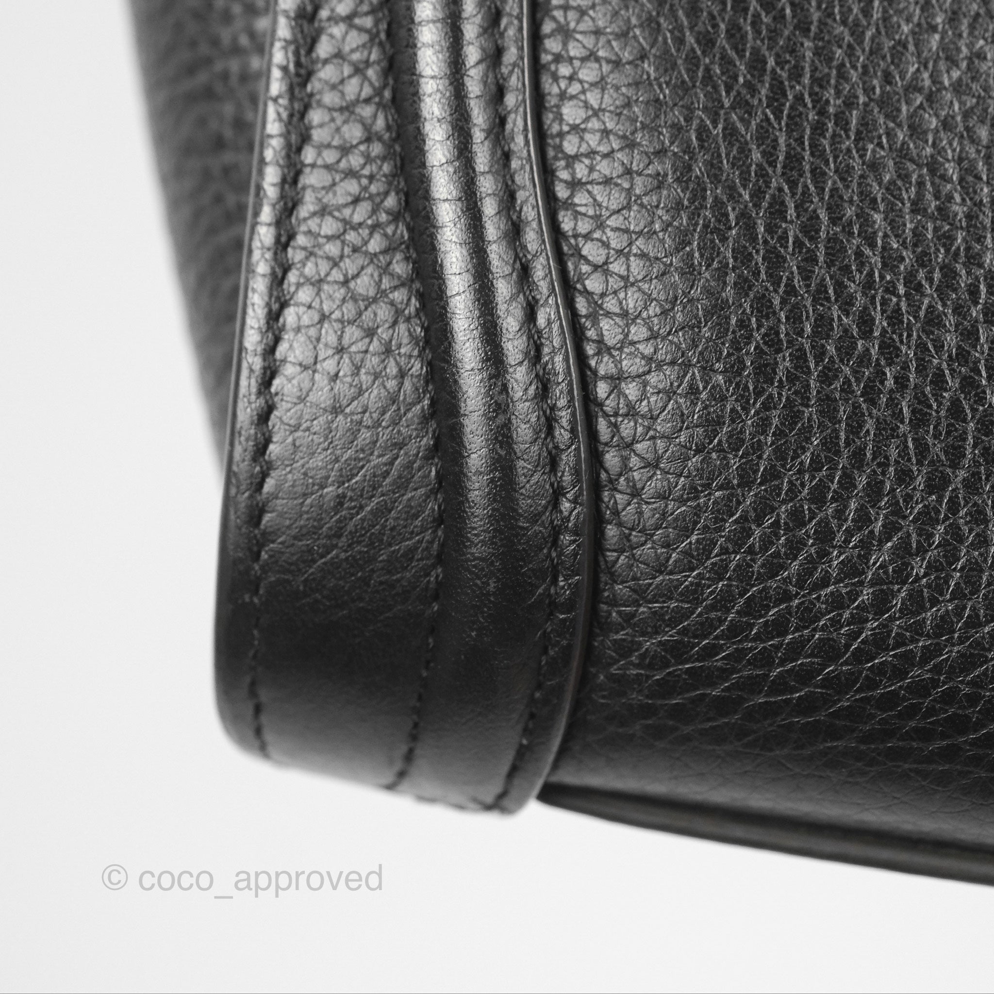 Celine Nano Luggage Bag in Black Drummed Calfskin Leather - Perfect for Work, Travel & Everyday Luxury Handbag