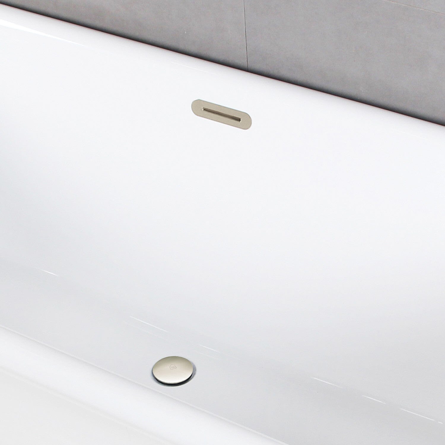 Aqua Eden 59-Inch Freestanding Acrylic Bathtub - Oval Double-Ended Soaking Tub with Drain | Perfect for Luxury Bathrooms & Spa Retreats