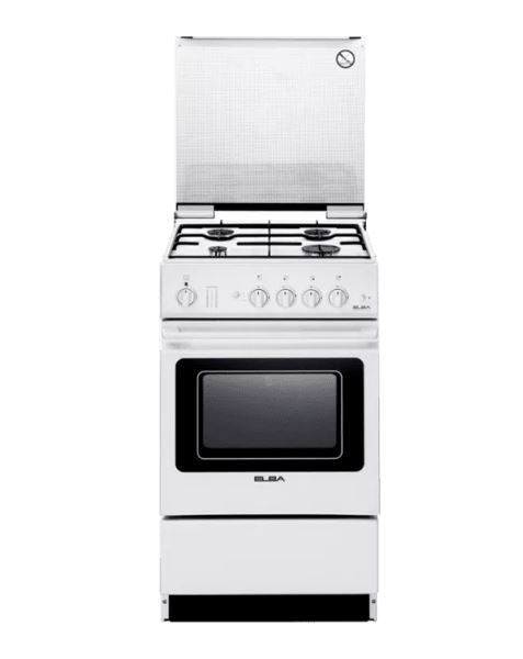 Elba EEC 566 WH 37L Freestanding Electric Oven Cooker - White | Compact Kitchen Appliance for Small Spaces, Apartments & Home Cooking