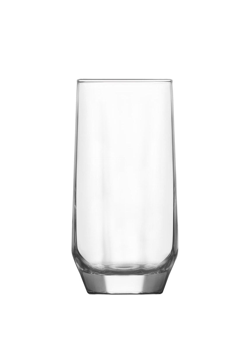 2.5x5.75 Inch 13oz Glass Tumbler - 1 Piece Clear Drinking Cup for Coffee, Tea, Juice & Cocktails - Perfect for Home, Office & Outdoor Use