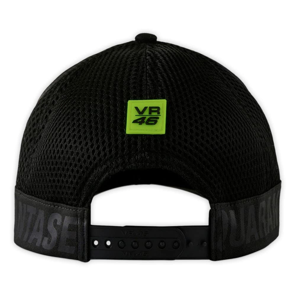 VR 46 Men's Mid Visor Cap - Lightweight Breathable Sun Hat for Motorcycle Riding, Golf, Fishing & Outdoor Activities