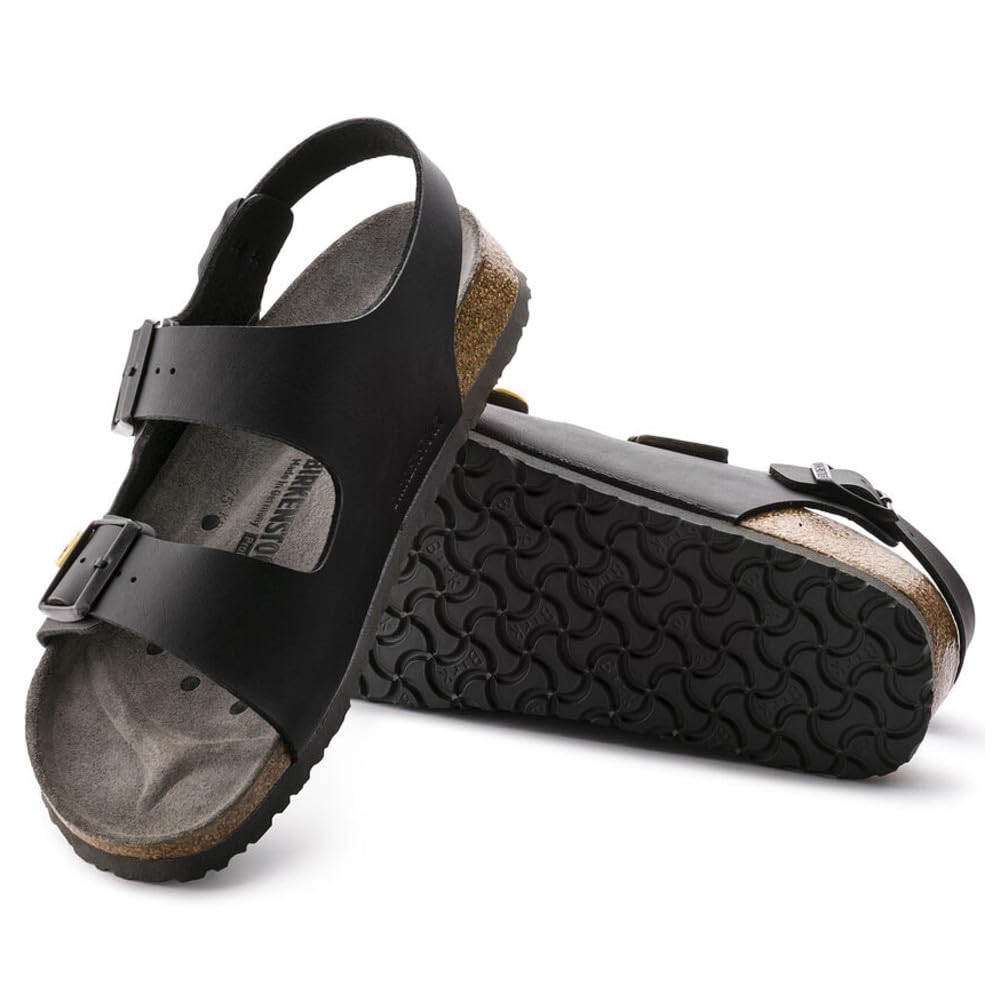 Birkenstock Women's Slingback Sandals - Sonora Black Oil Leather - Size 35 EU - Comfortable Backstrap Slides for Casual Wear, Beach & Summer Outfits