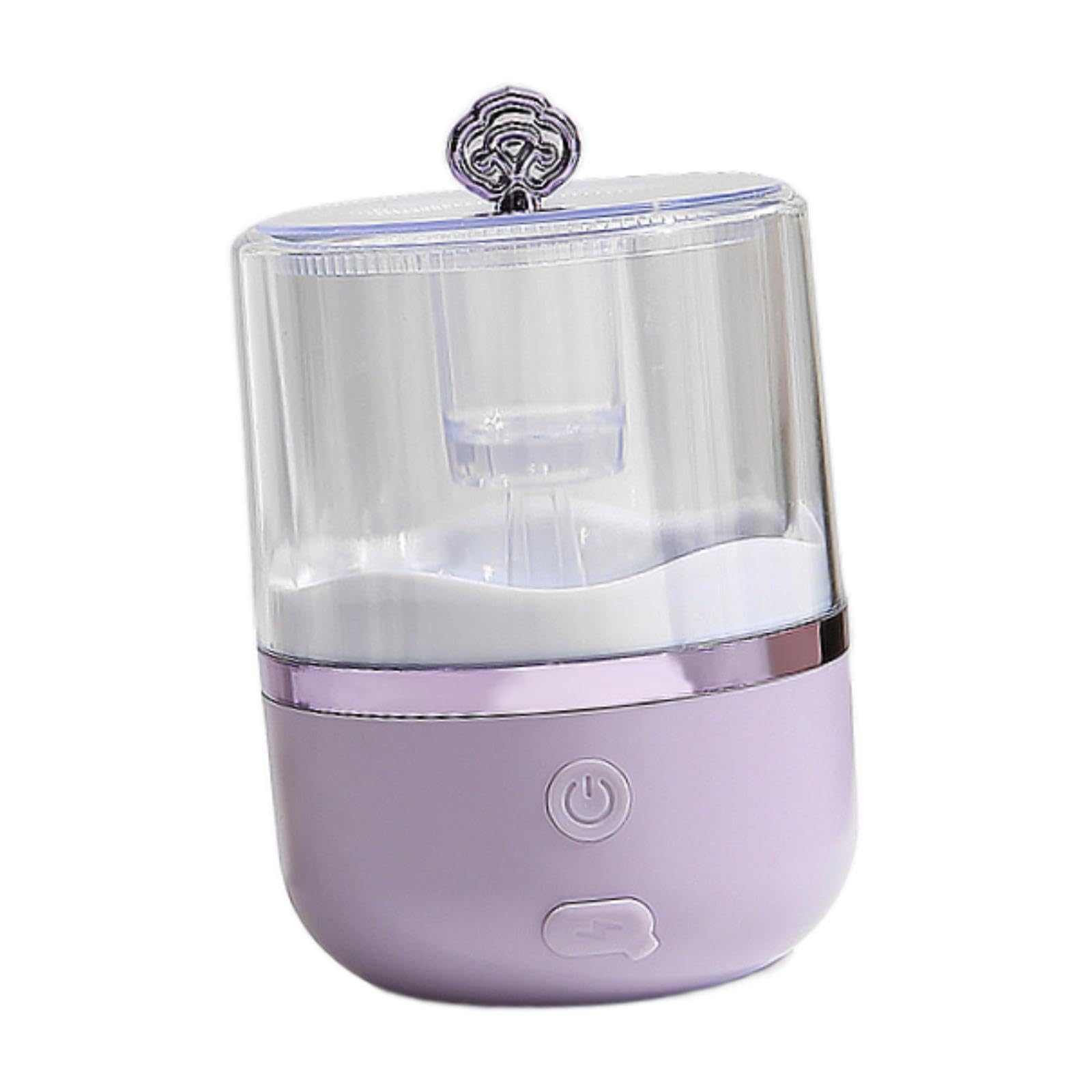 Electric Foam Cleanser Cup - Automatic Facial Cleansing Tool for Deep Skin Cleaning | Home & Travel Use | Soft Foam Maker for Gentle Face Wash (Purple) | Perfect for Daily Skincare Routine & Spa Days