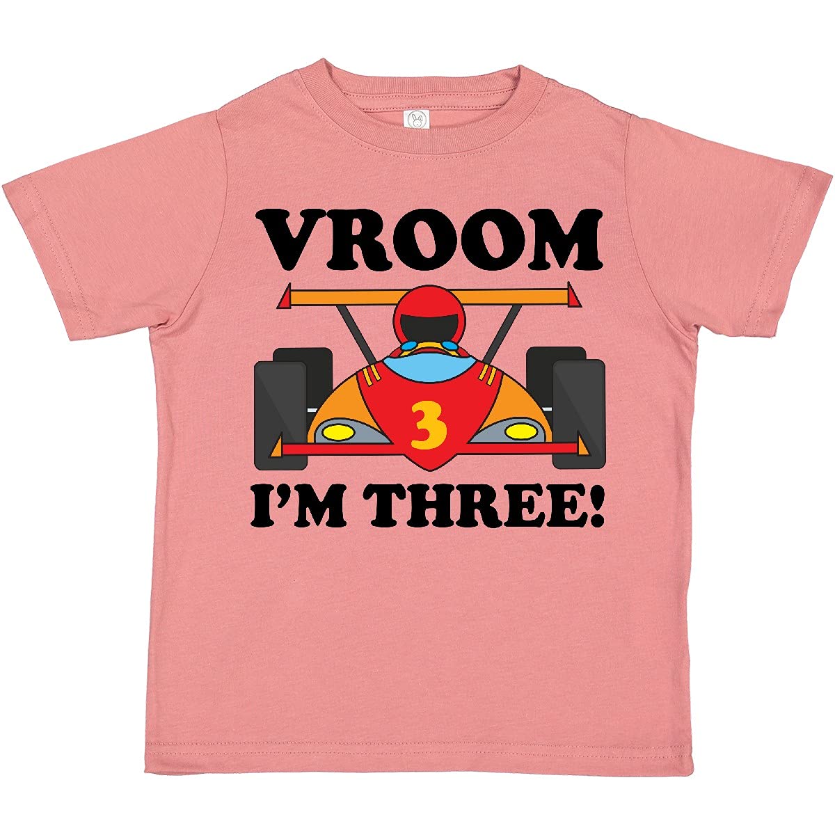 Inktastic 3rd Birthday Racing Car Toddler T-Shirt - Cute Toddler Boy Outfit for Birthday Party & Race Car Themed Events