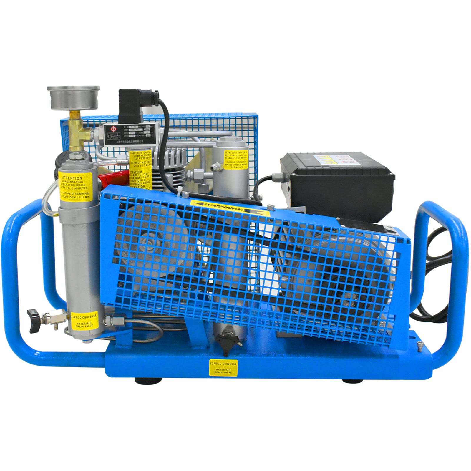 TUXING 4500Psi/300Bar High Pressure PCP Air Compressor - Manual Scuba Diving Tank Filler for PCP Rifles, Paintball Guns & Diving Equipment | Portable Air Compressor for Outdoor Sports, Hunting & Underwater Adventures