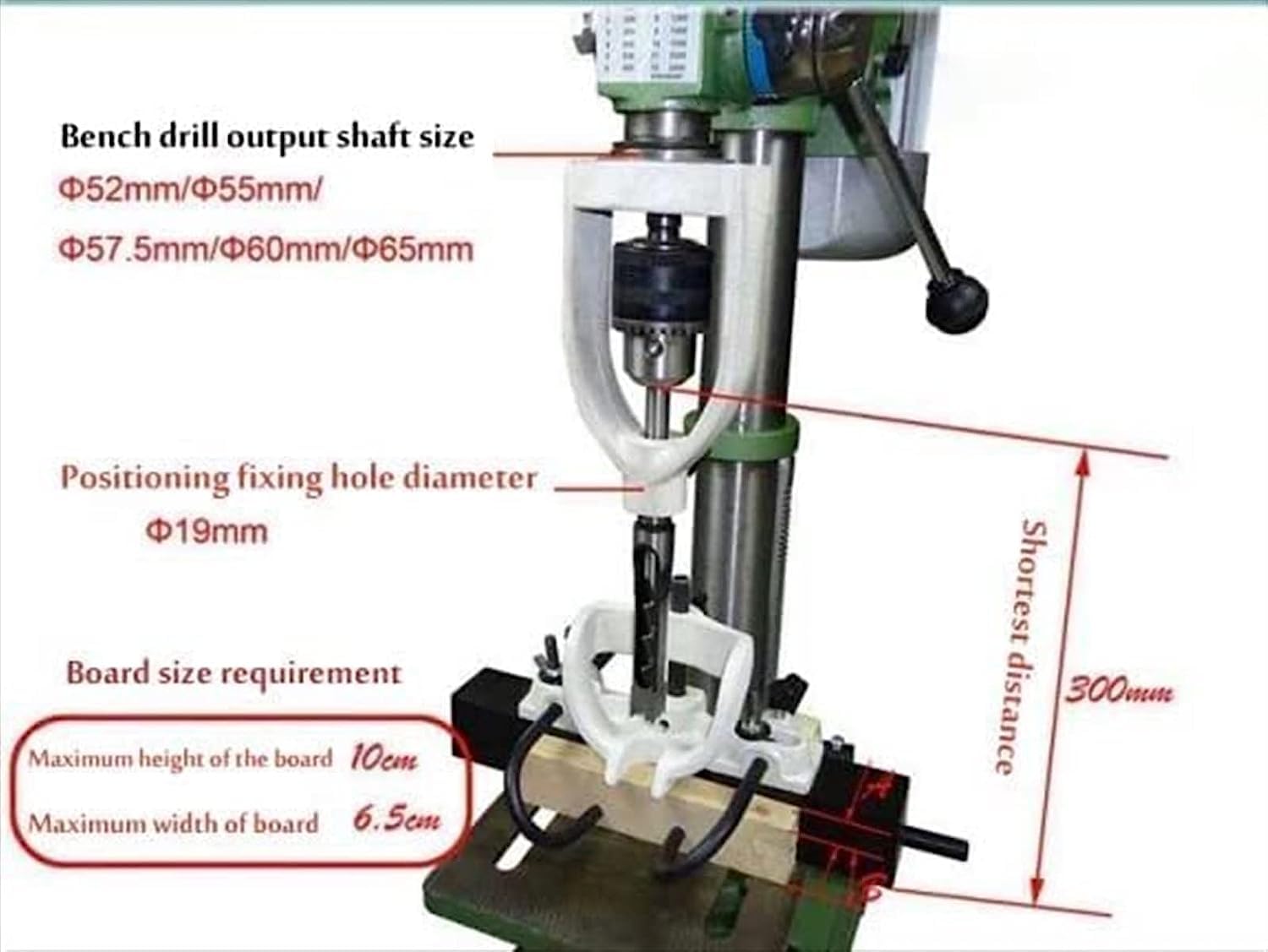 **Bench Drill Locator Set - Woodworking Mortising Square Hole Chisel & Drilling Machine Guide Tool for Tenoning & Mortise Attachment (No Bench Drill Included) - Perfect for DIY Woodworking & Furniture Making**