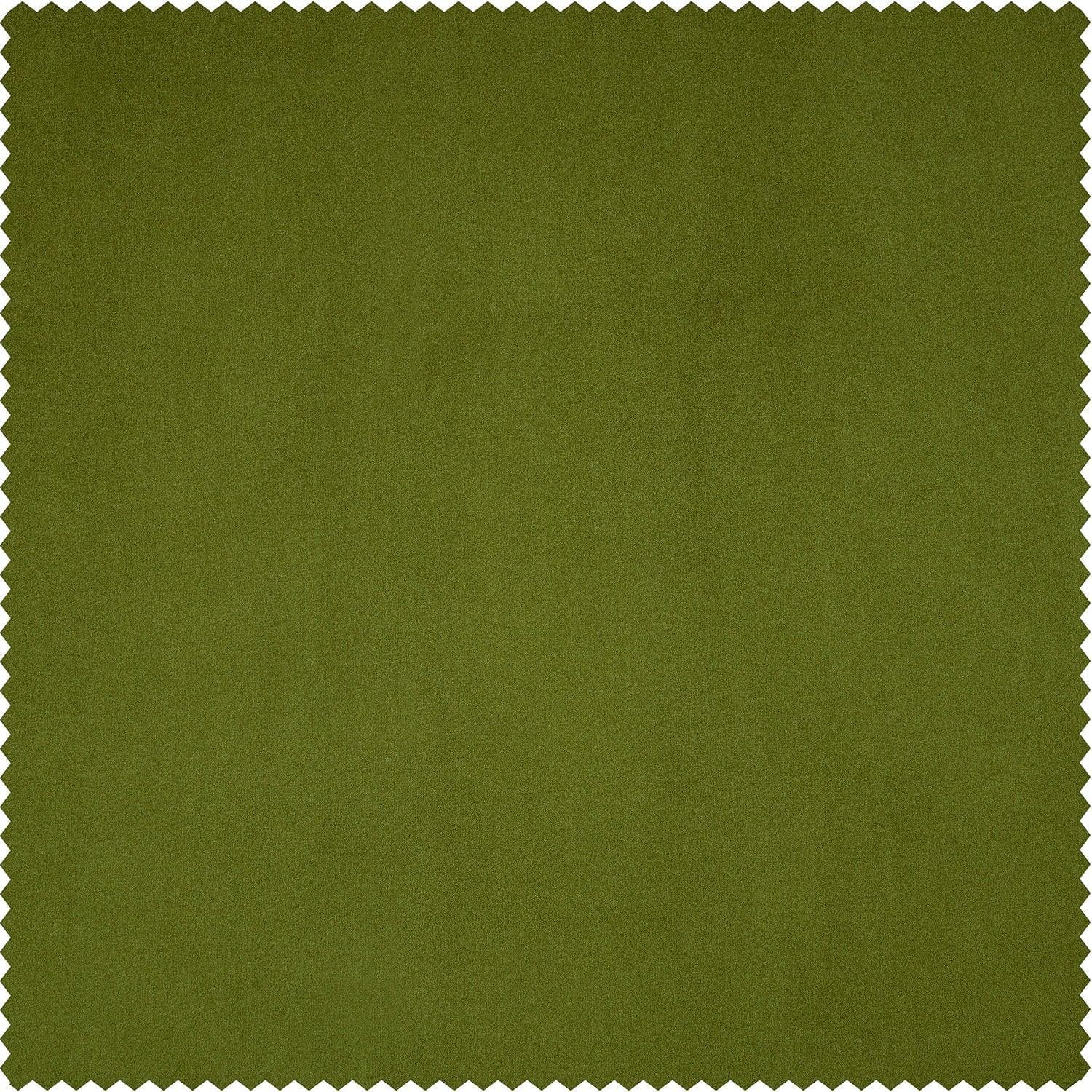 Dark Yellow Green Heritage Plush Velvet Fabric Swatch - Premium Upholstery Material for Sofas, Chairs & Home Decor Projects