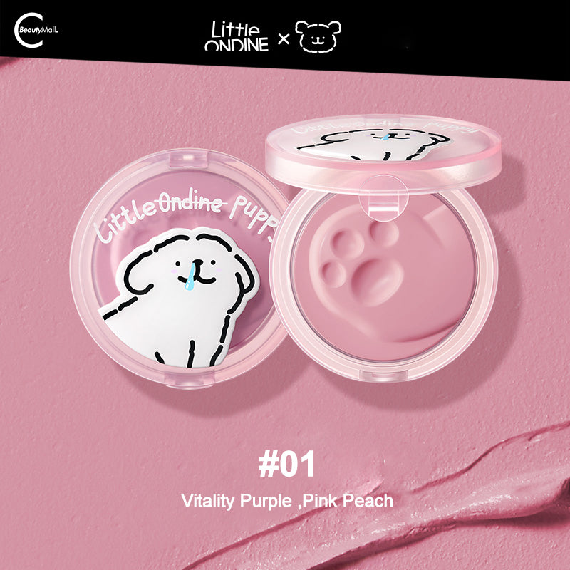 Little Ondine x Puppy Lines Heartbeat Blush Balm - Natural Cheek Tint for a Flawless Glow | Perfect for Everyday Makeup & Date Night Looks