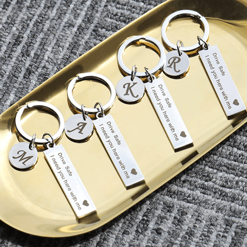 Drive Safe Keychain - Car Safety Key Holder for Keys & Keyrings - Perfect for Drivers, Commuters & Road Trips
