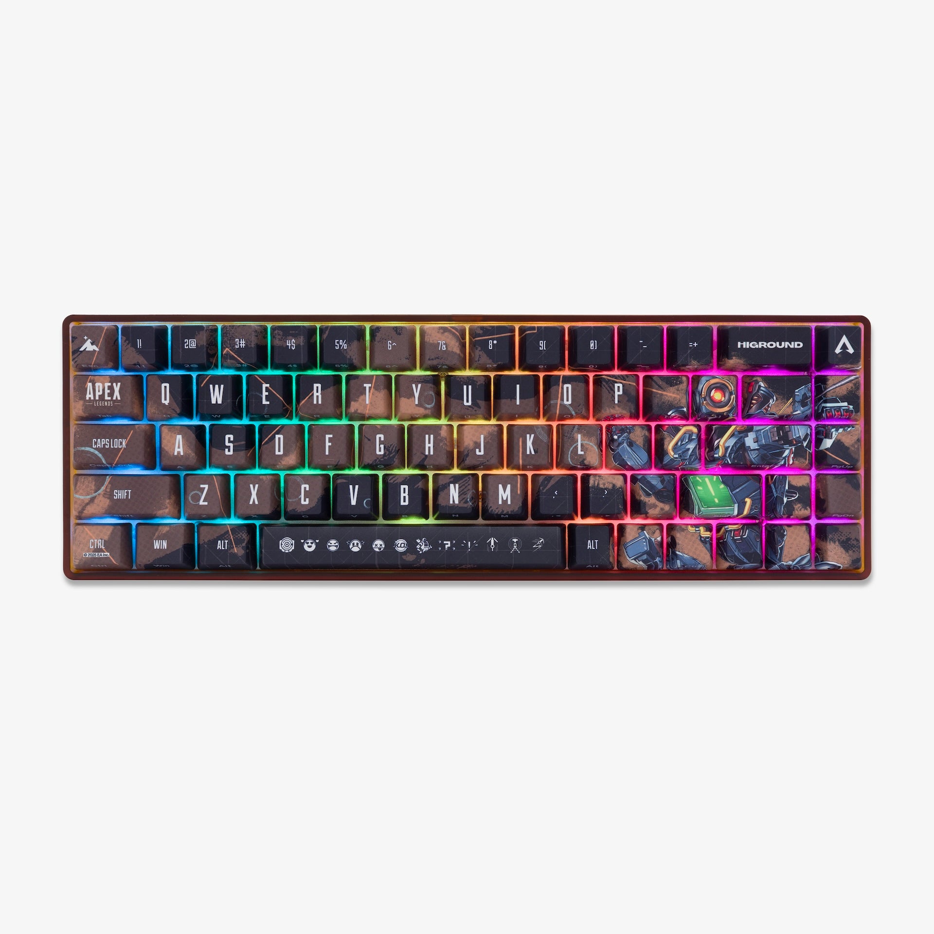 Apex Legends™ Higround Basecamp 65+ Mechanical Gaming Keyboard - Pathfinder Edition | Compact 65% Layout, RGB Backlit, Wired USB | Perfect for FPS Gaming & Esports Tournaments