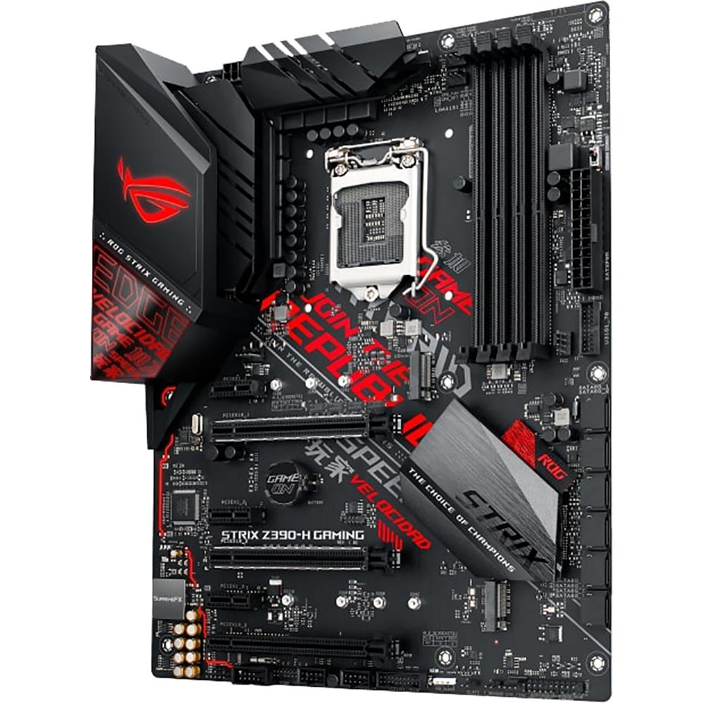 ASUS ROG STRIX Z390-H Gaming Motherboard - Intel LGA 1151, ATX Form Factor, DDR4, Dual M.2, USB 3.1 Gen2 - Perfect for PC Gaming & High Performance Computing