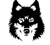Wolf Head Wall Art Sticker - Self-Adhesive Vinyl Decal for Bedroom Decor - 22 Color Options - Easy Peel & Stick Design - Perfect for Home, Office, and Dorm Room Wall Decorations