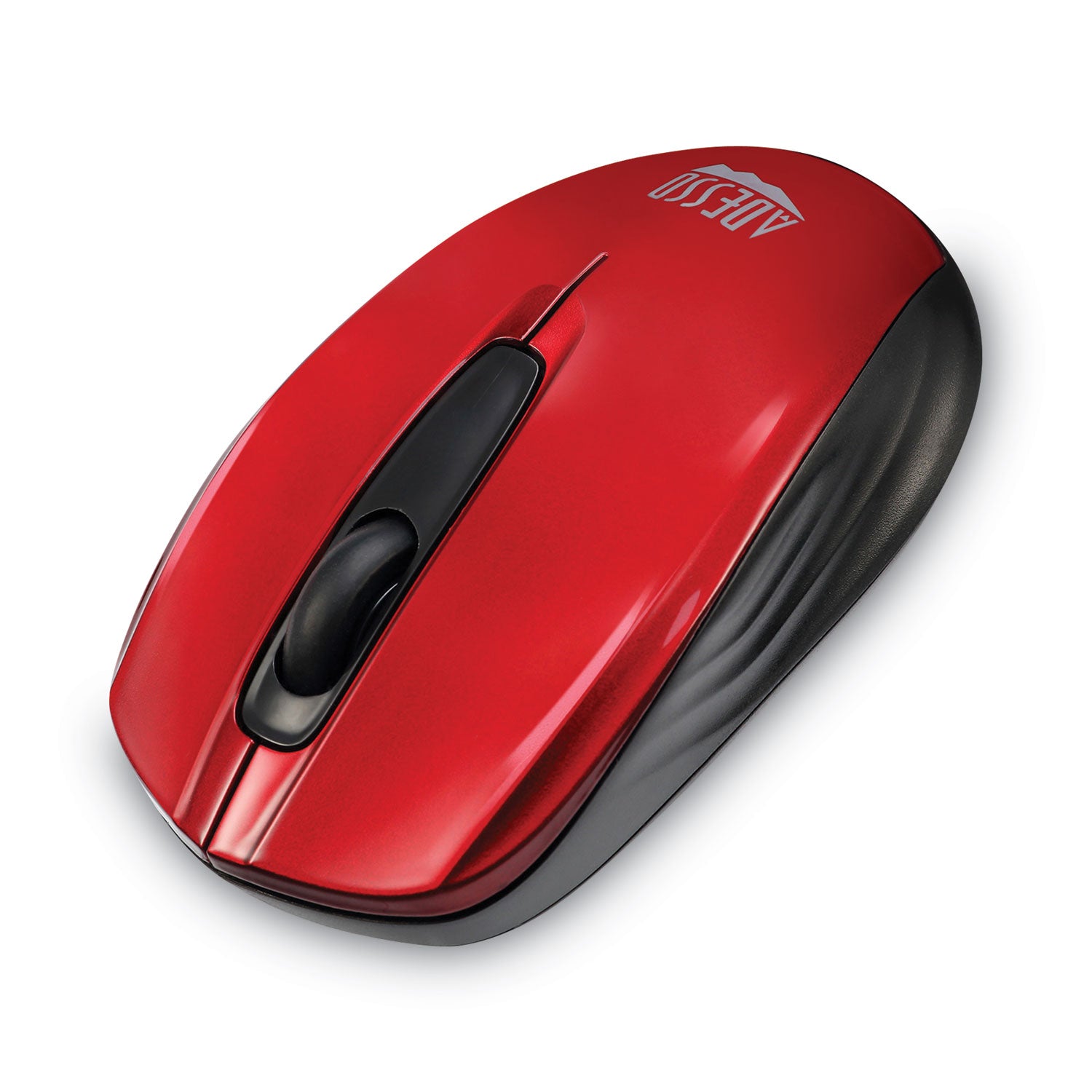 Adesso Imouse S50 Wireless Mini Mouse - 2.4Ghz USB Receiver, 33ft Range, Ambidextrous Design for Left/Right Hand Use, Compact Portable Computer Mouse for Laptop, PC, Mac - Perfect for Travel, Office & Home Use