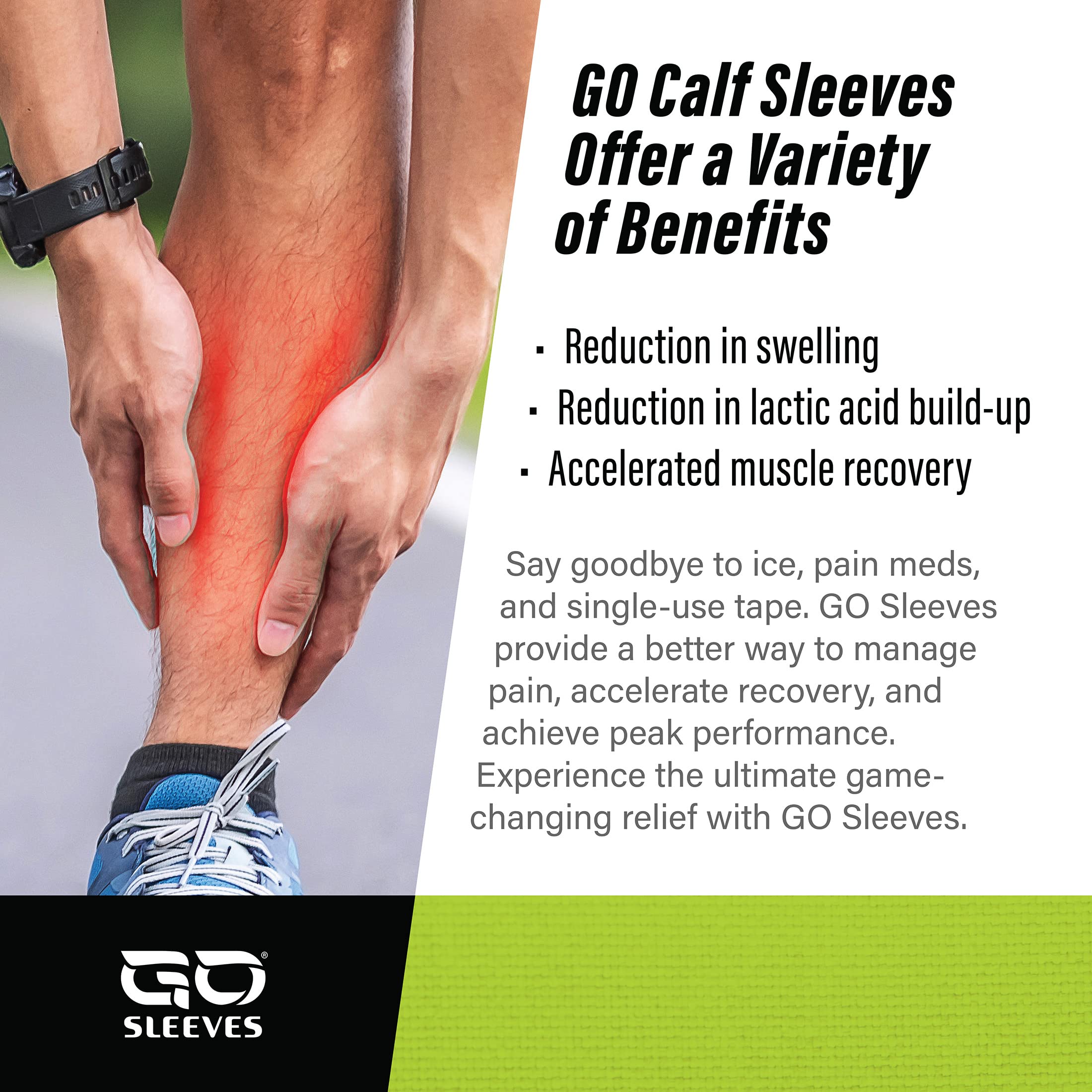 Calf Compression Sleeves for Shin Splints & Restless Legs Relief - Medical Grade Support for Running, Sports & Active Lifestyle - Men & Women (Pair) - Perfect for Marathon Training, Gym Workouts & Post-Exercise Recovery