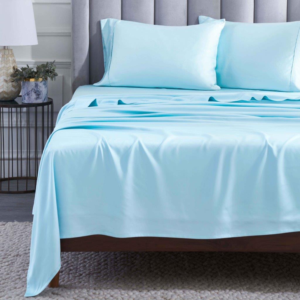 400 Thread Count Modal Beechwood Bed Sheet Set - Ultra Soft, Breathable & Deep Pocket Fitted - Perfect for Luxury Bedding & Comfortable Sleep