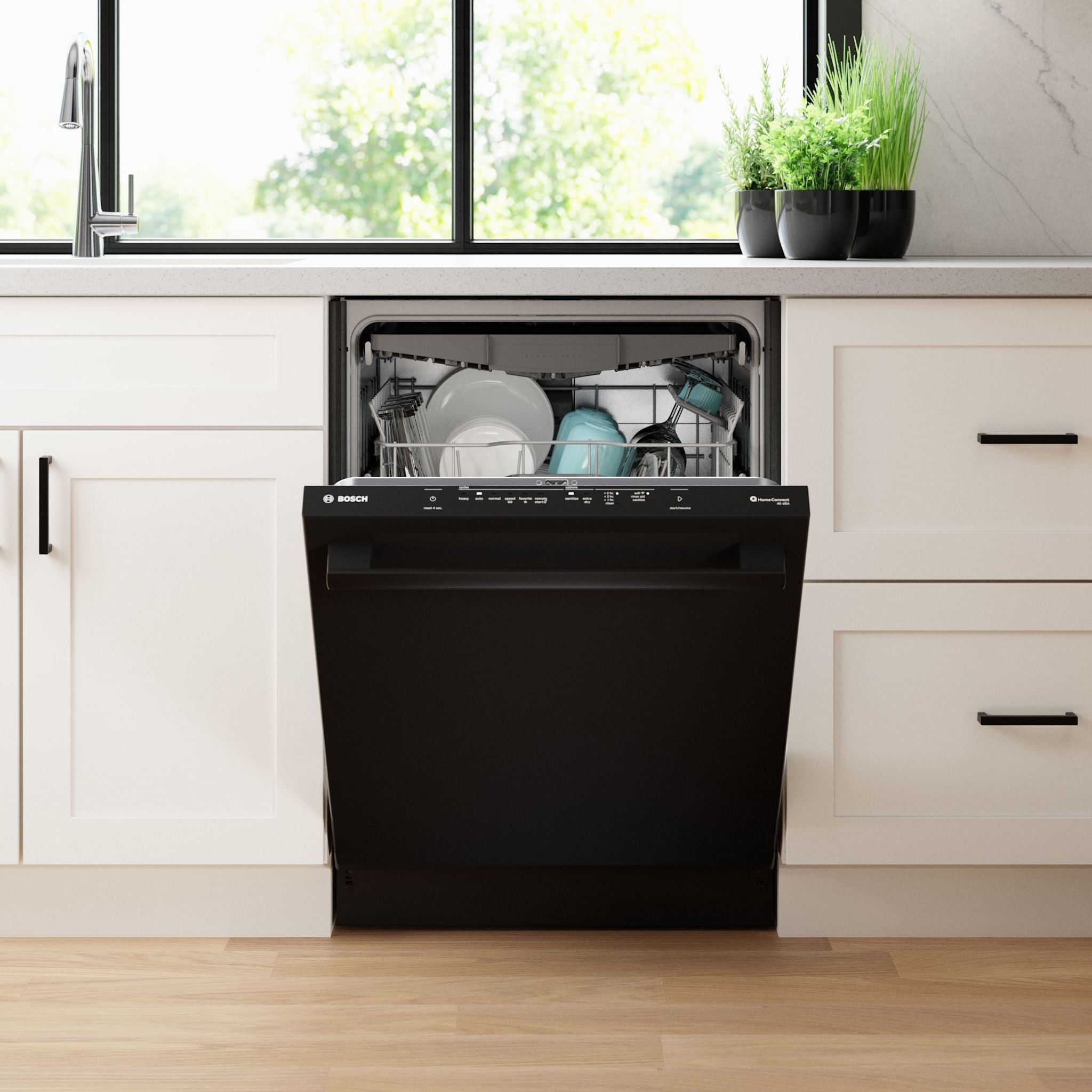 Bosch SHX5AEM6N Built-In Dishwasher - 24 Inch Stainless Steel Interior, 16 Place Settings, Ultra-Quiet 44 dBA, Energy Star Certified - Perfect for Kitchens, Apartments & Open-Concept Homes