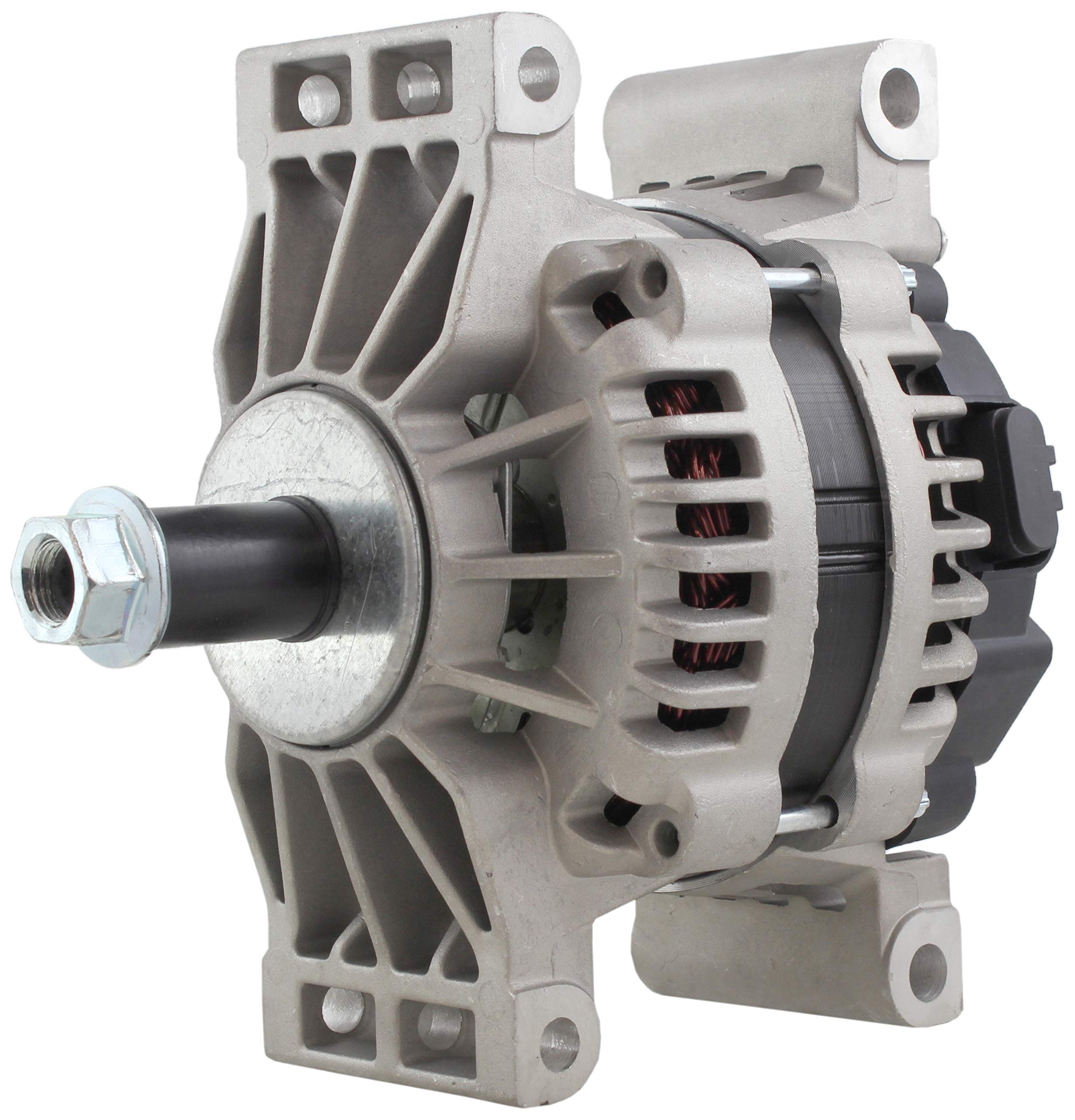 Delco Style 24V 70A Pad Mount Starter - Self-Excited Internal Regulator with Covered Plug & Internal Fan (No Pulley) - 5/16