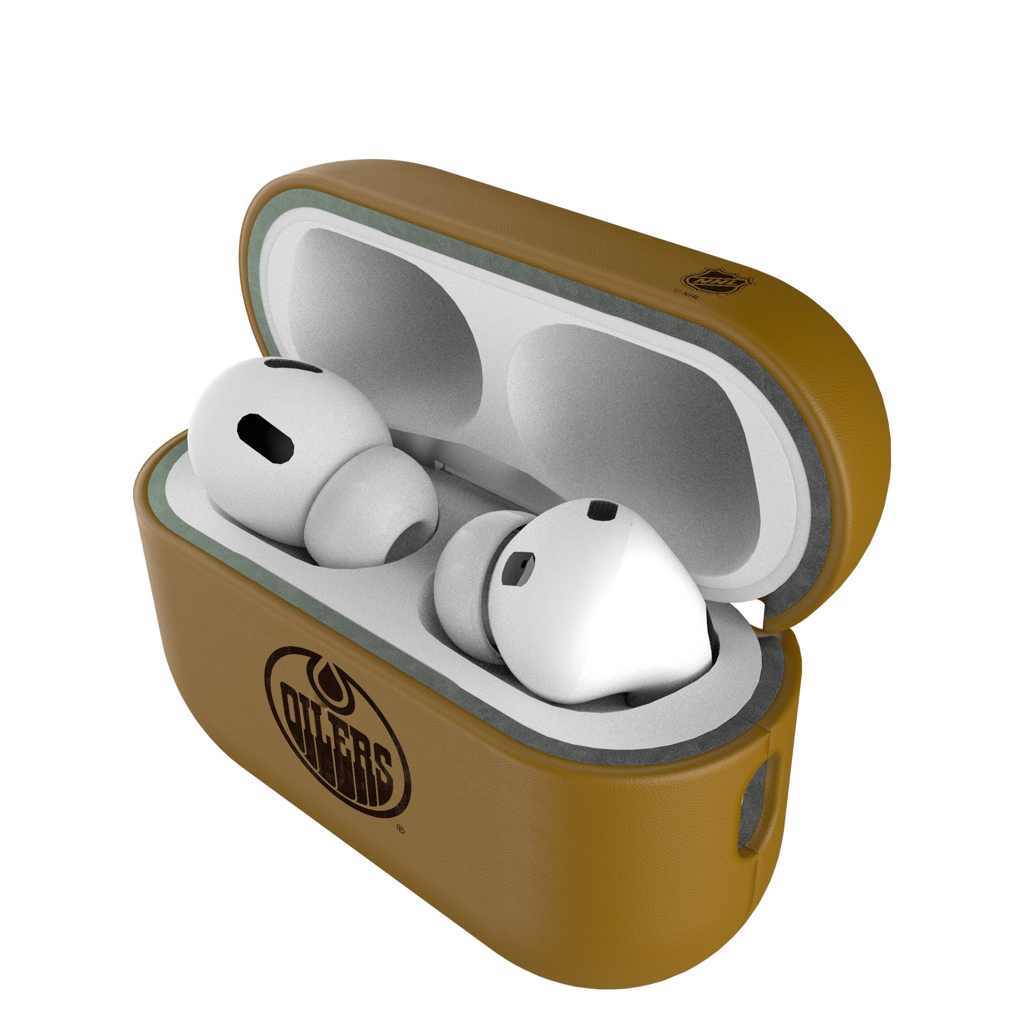 Edmonton Oilers NHL Hockey Team AirPod Case Cover - Durable Protective Cover for AirPods 1/2/3 & Pro - Perfect for Fans, Sports Enthusiasts & Everyday Use