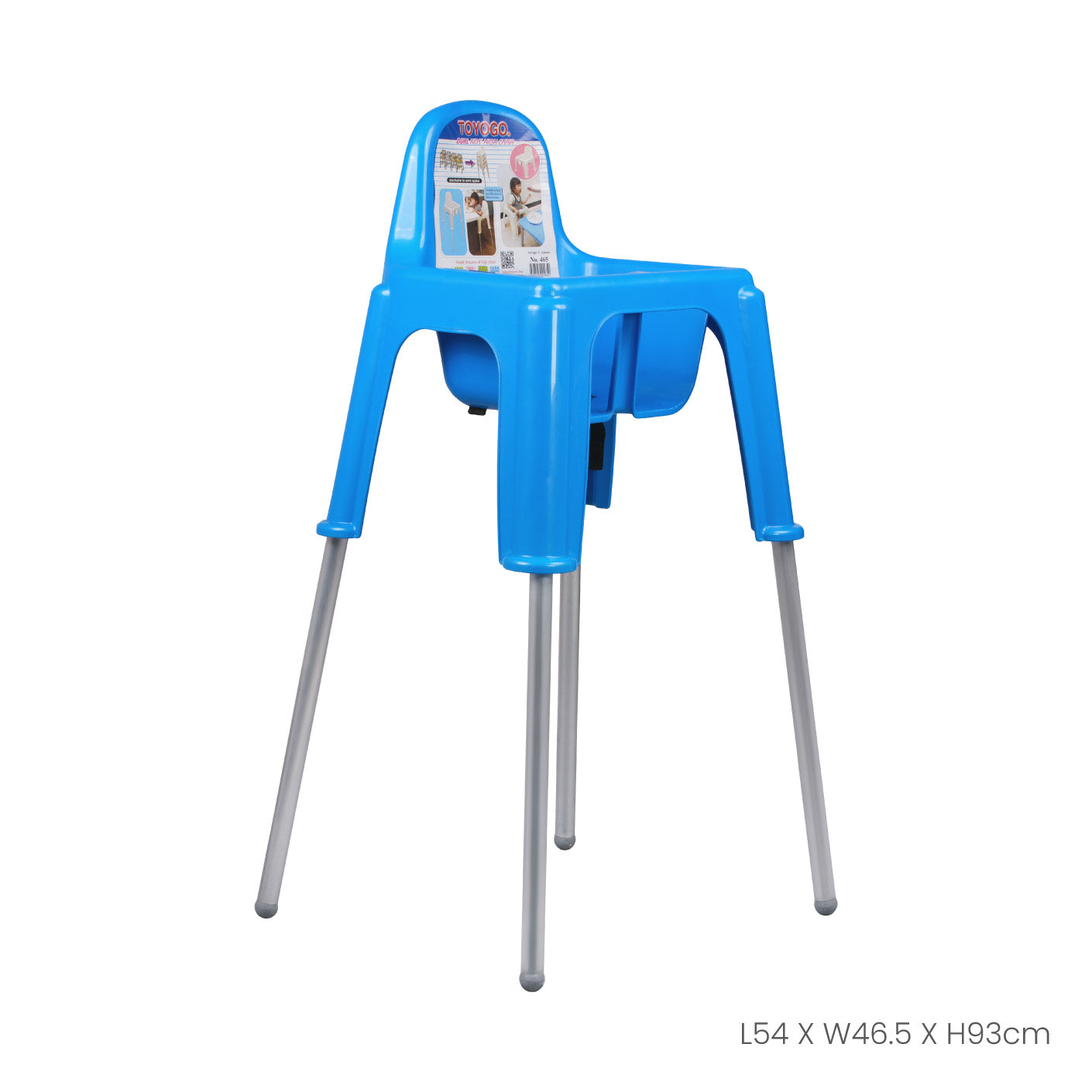 Dual Kids High Chair - Adjustable Baby Feeding Seat with Safety Harness & Tray for Toddlers - Perfect for Home, Restaurants, and Travel