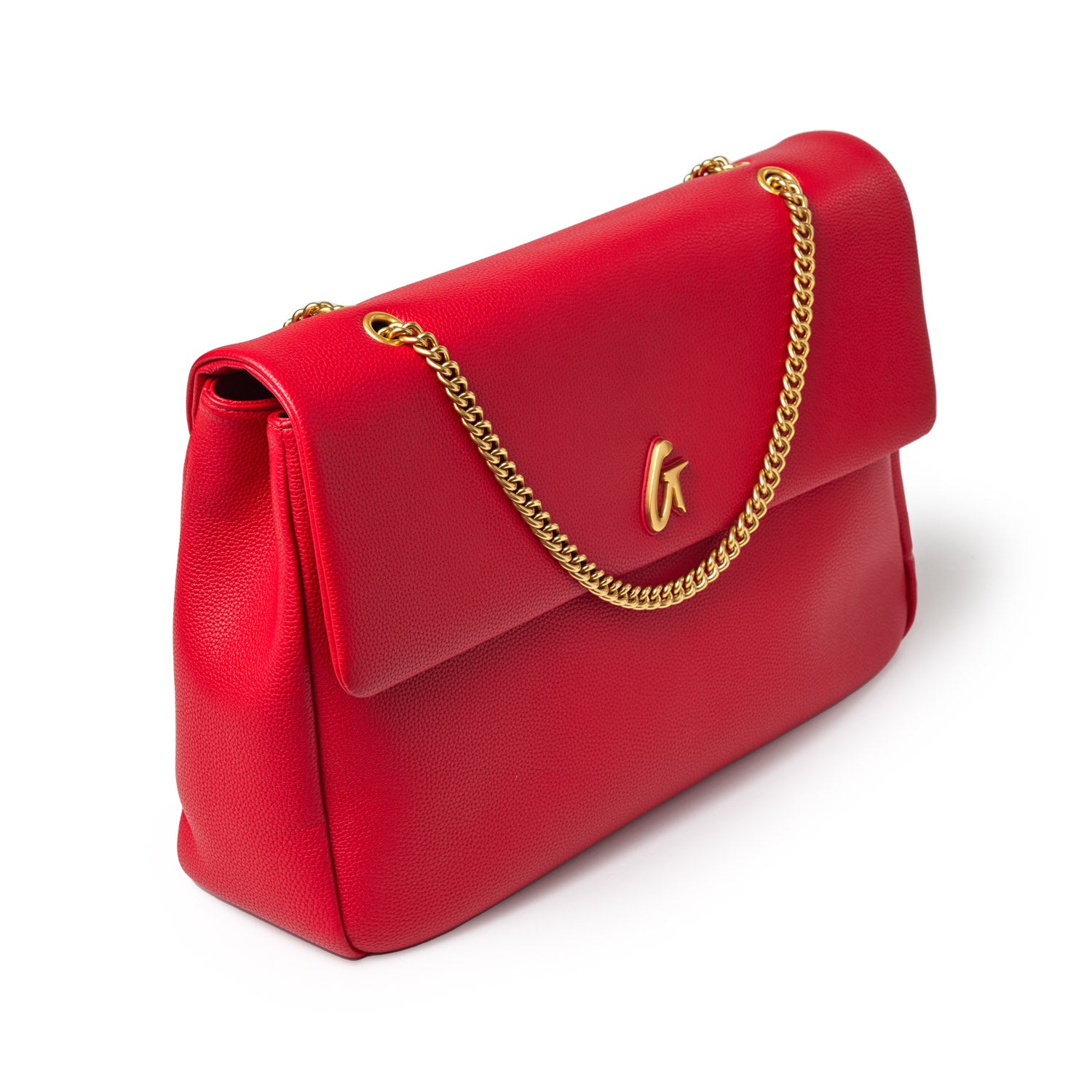 XL Pebble Flap Bag in Red - Stylish Crossbody Handbag for Women, Perfect for Everyday Use, Work, and Travel