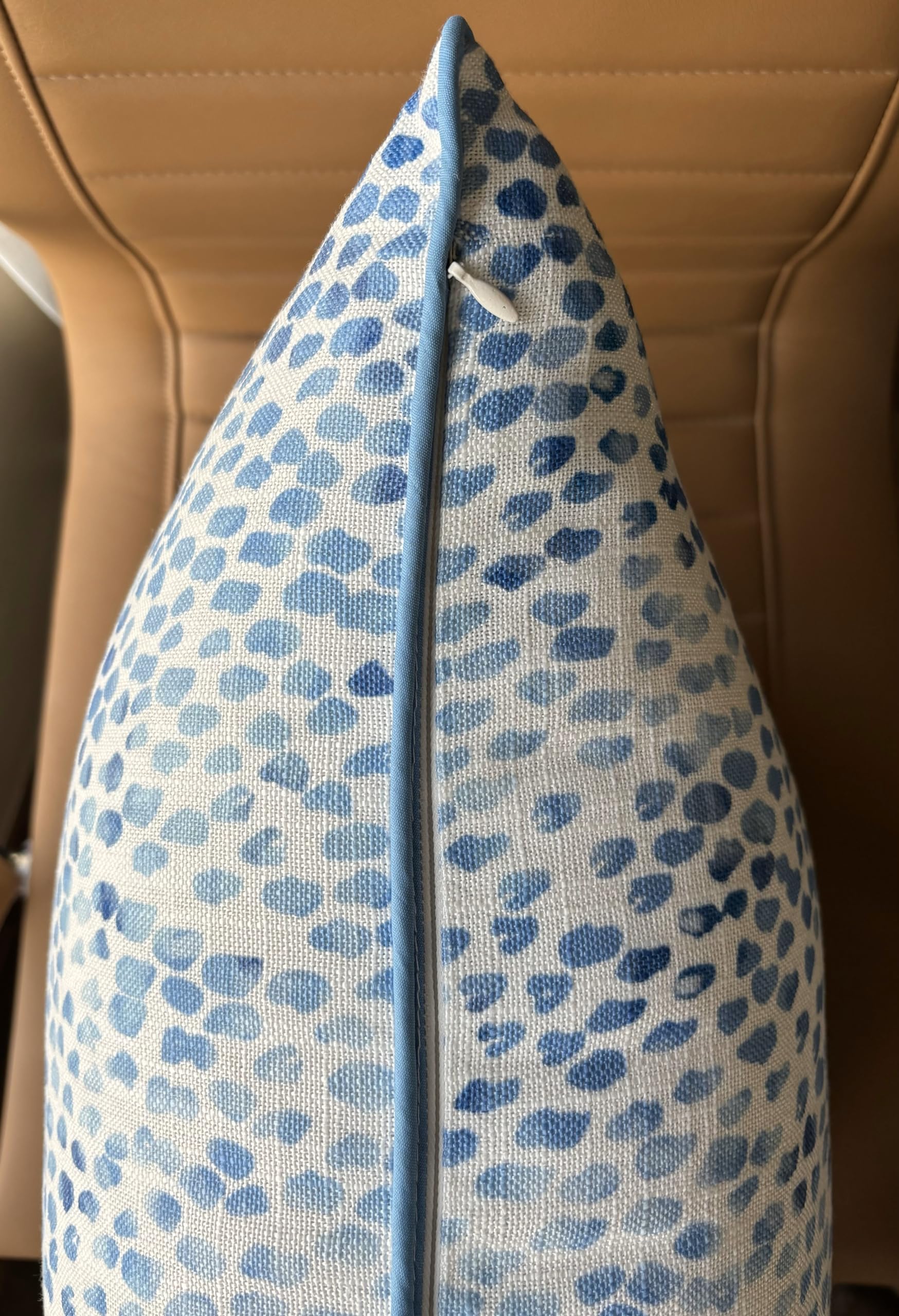 20x20 Inch Blue Rain Drops Printed Square Pillow Cover - Modern Abstract Design Cushion Case for Sofa, Couch, Bedroom Decor - Perfect for Living Room, Nursery & Home Accent