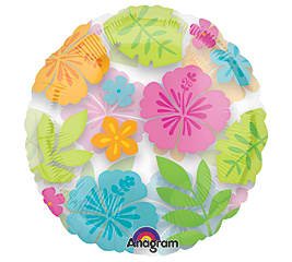 Pink Flamingo Luau Birthday Party Balloons Decorations Supplies Hibiscus Flowers for Hawaiian Tropical Theme Party Decorations & Summer Pool Party Decor