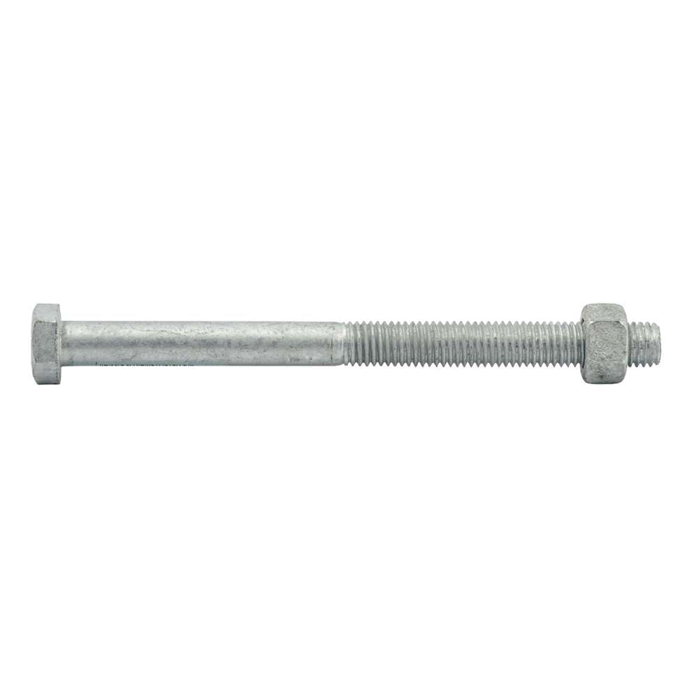 Galvanized Hex Bolt and Nut M12 x 150mm - Heavy Duty Fasteners for Construction, Automotive & DIY Projects