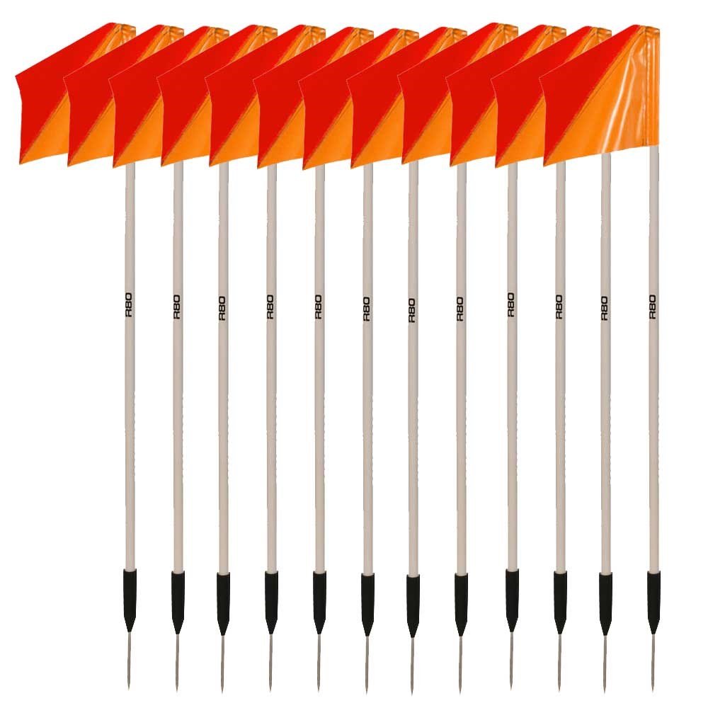 Premium Sideline Pole with Custom Club Colors Flag Sets - Perfect for Football, Soccer, and Sports Team Fan Support
