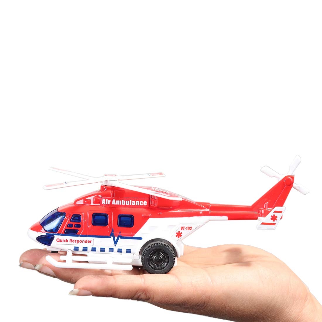 Centy Toys Dhruv Air Ambulance Helicopter Toy for Kids - Multicolor Rescue Helicopter Playset - Perfect for Imaginative Play, Emergency Rescue Role Play & Birthday Gifts