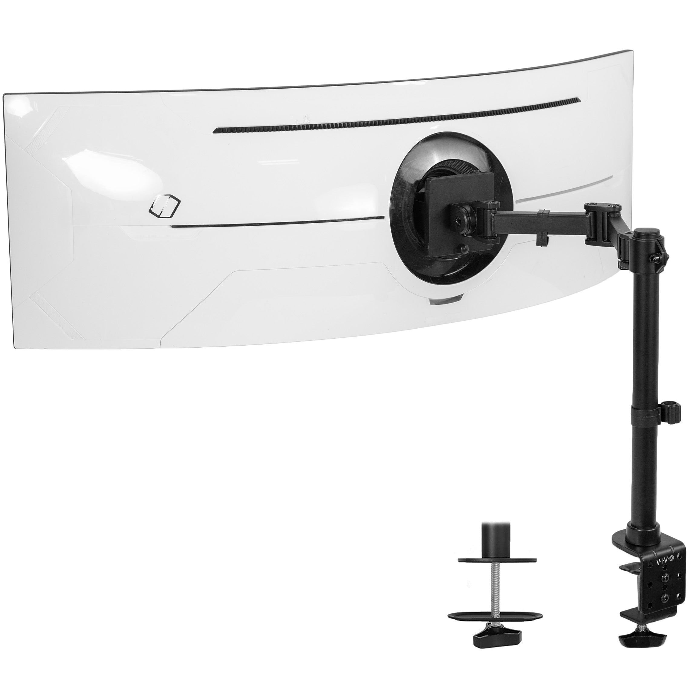 Ultrawide Monitor Desk Mount - Heavy Duty Single Arm Stand for 32