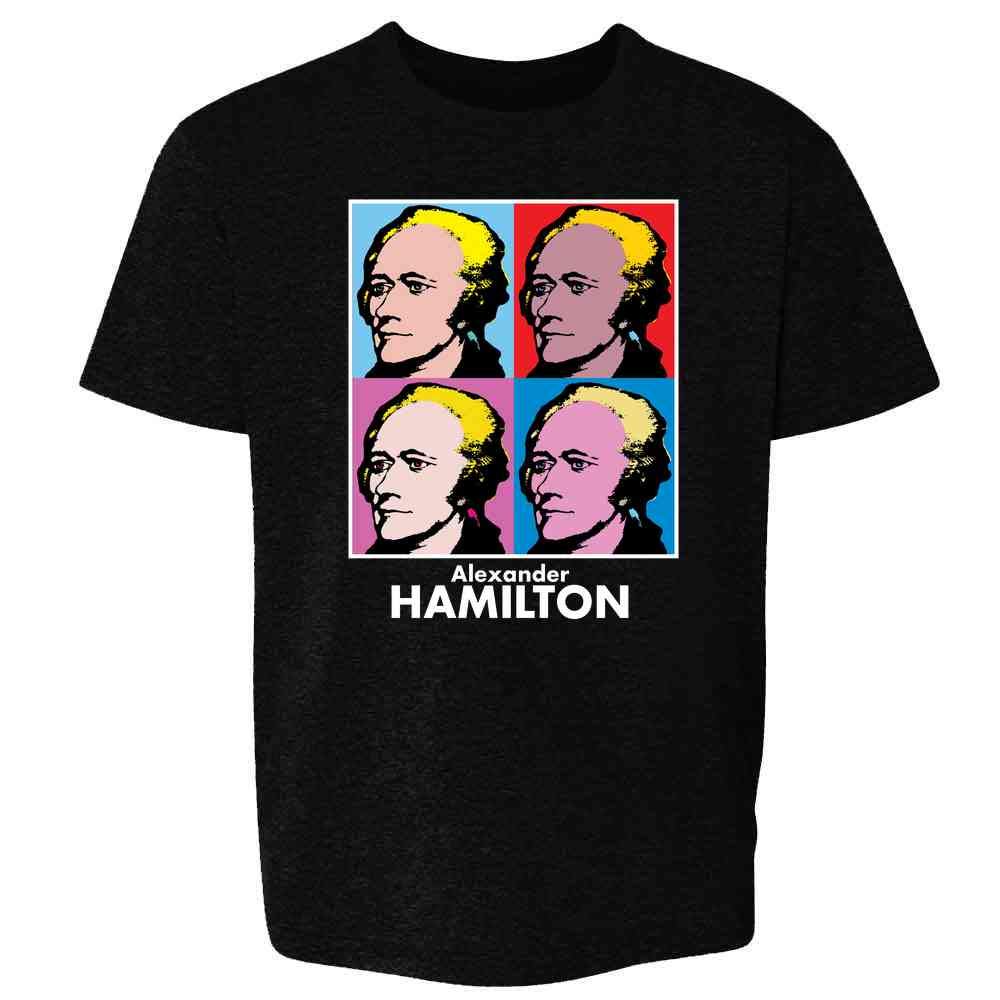 Alexander Hamilton Pop Art T-Shirt for Kids & Youth - Fun Graphic Tee for Boys & Girls | School, Playdates & Family Outfits