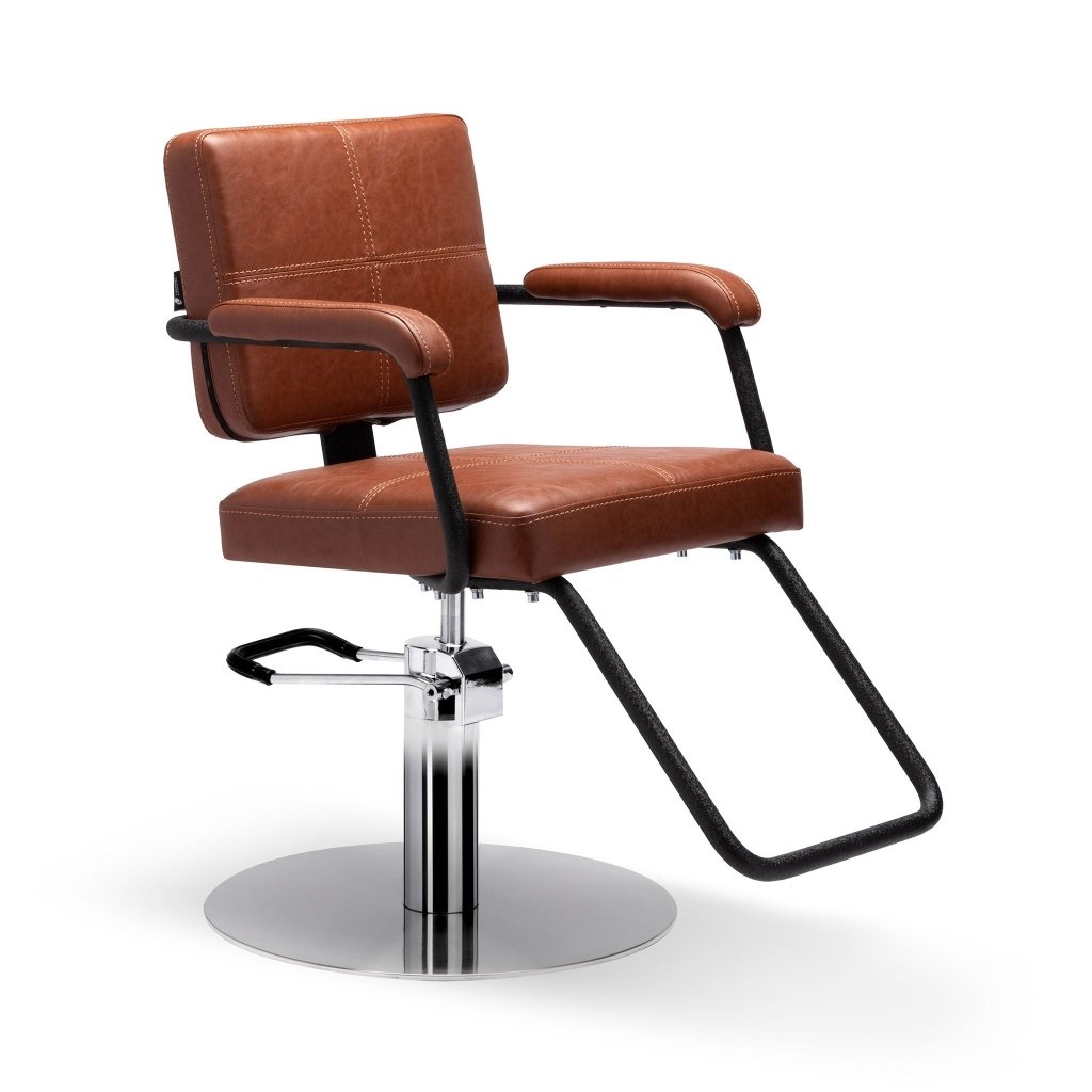 Lanvain ® Blake Styling Chair 63 - Professional Salon Hairdressing Chair with Adjustable Height & Footrest | Perfect for Salon, Barber Shop & Home Styling Station