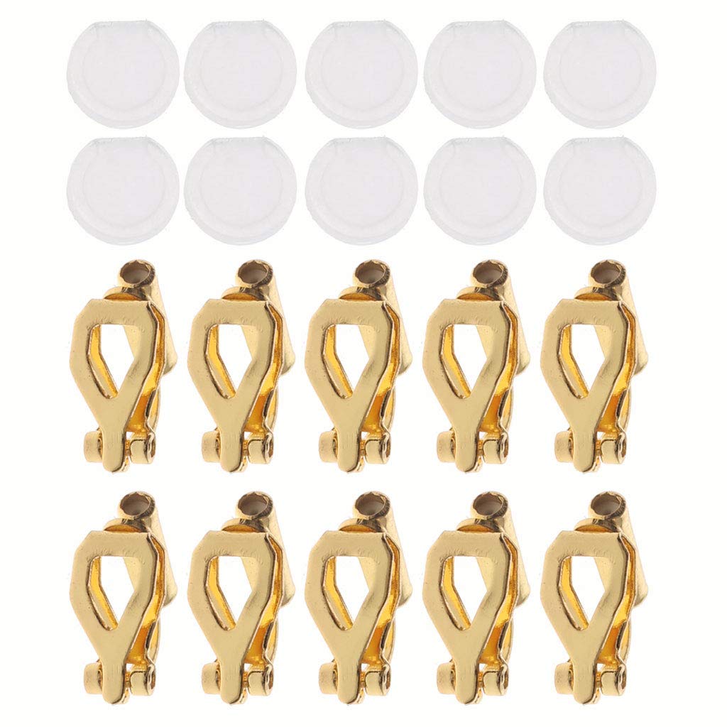 Milue 20 Pcs DIY Earring Converter Kit - Comfortable Earring Pads for Non-Pierced Clip-On Jewelry - Convert Any Pierced Earrings to Clip-On Style - Perfect for Sensitive Ears, Gifts & Fashion Accessories