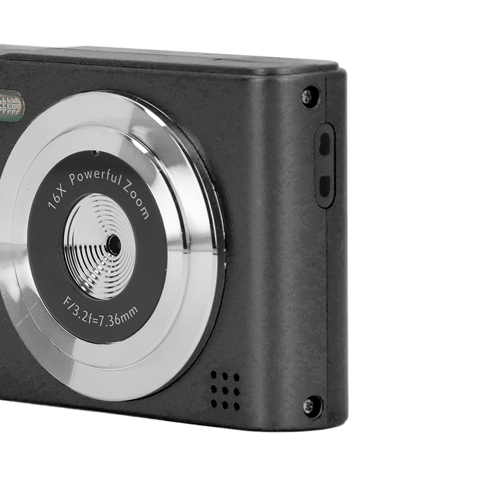 Annadue 48MP Digital Camera with 2.5K HD Video, 16x Zoom & Auto Focus - Compact Vlogging Camera for YouTube, Travel & Everyday Use (Black) - Perfect for Content Creators, Vacation Photography & Family Moments