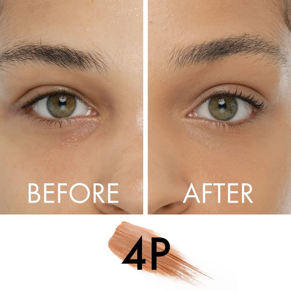 Veil Cosmetics Complexion Fix Concealer - Liquid Under Eye Concealer for Dark Circles, Highlight & Contour - Anti-Aging Vegan Makeup Pen with Hydrating Formula (4P Tan Pink) - Perfect for Daily Coverage, Evening Skin Tone, and Photo-Ready Makeup Looks