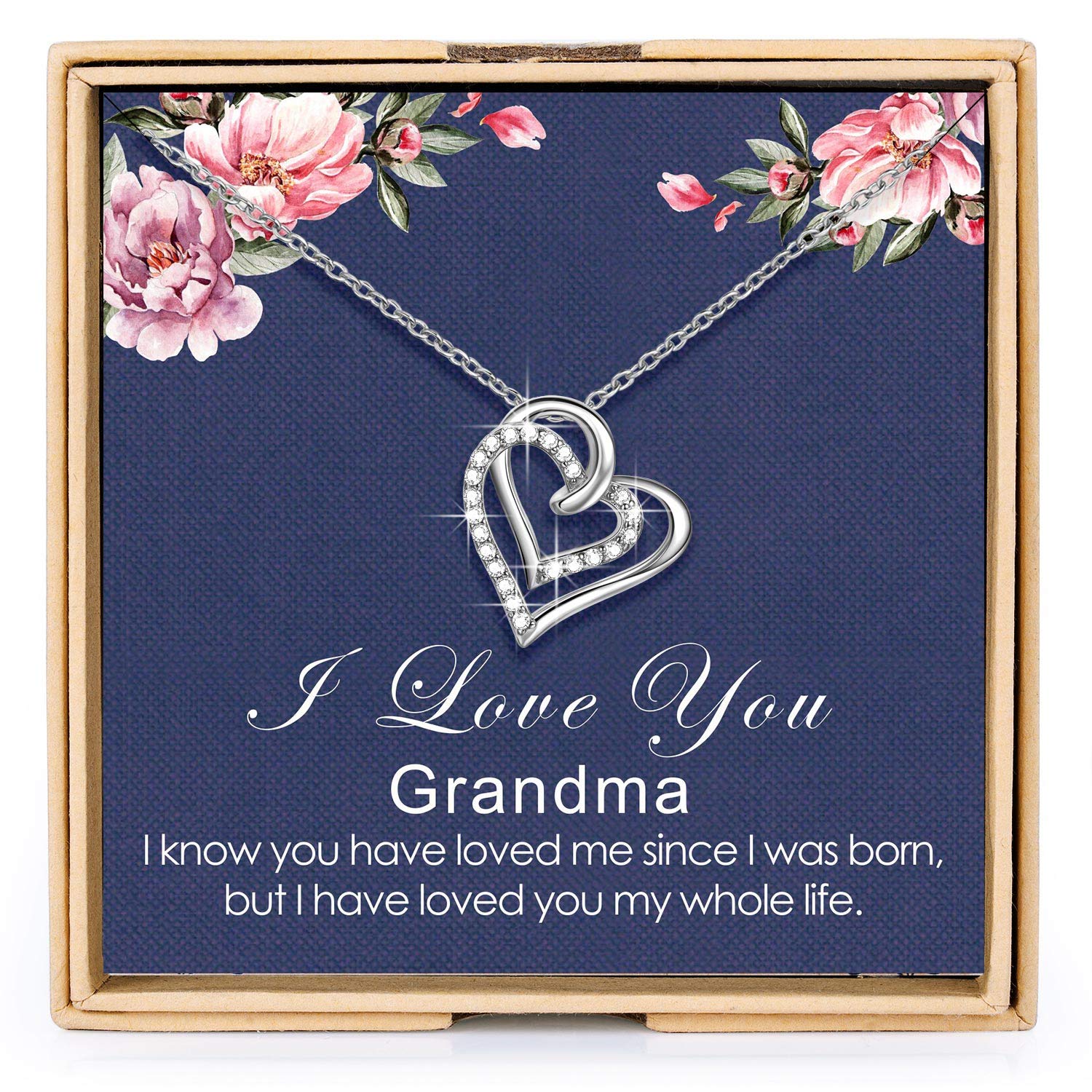 Sterling Silver Heart Necklace for Women - Elegant 925 Silver Mom Necklace, Perfect Birthday Gift for Mother, Mother-in-Law, Grandma & Aunt | Ideal for Mother's Day, Anniversary & Special Occasions