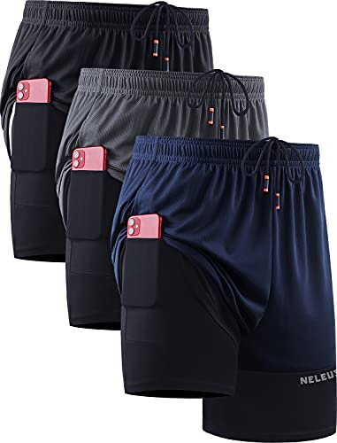 6094 Black/Grey/Navy Blue,3 Pack