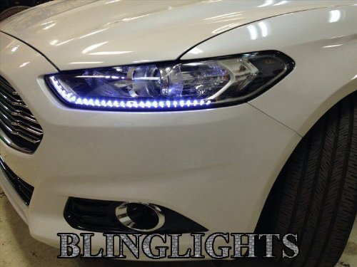 Chevy Impala White LED DRL Headlight Strips - Daytime Running Lamps Pair Kit - Upgrade Your Car's Style & Safety for Night Driving & Daily Commutes