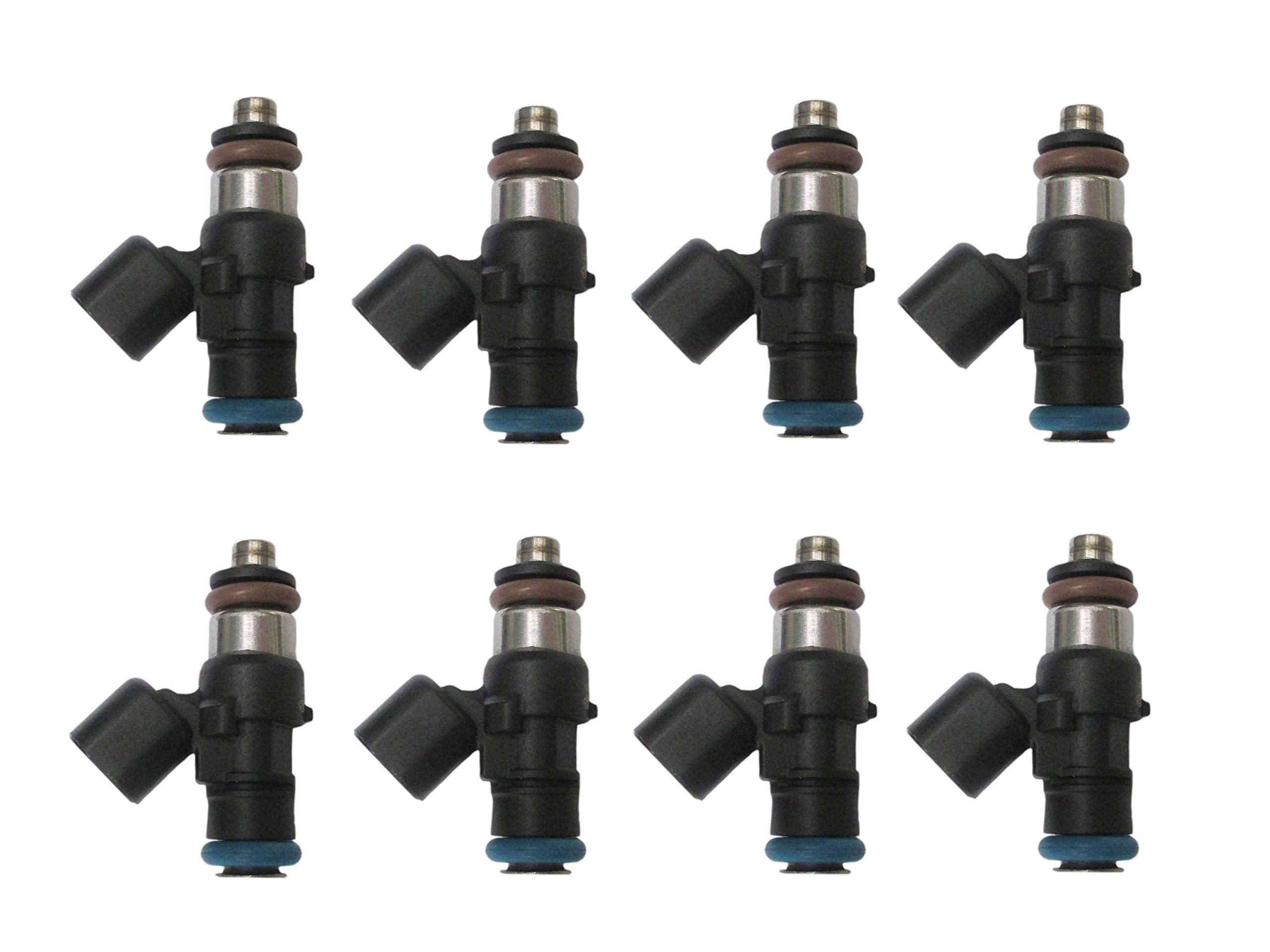 42LB Fuel Injectors (8-Pack) for 2012 Cadillac CTS & 2009 Pontiac G8 - 6.2L V8 Engine - Compatible with LS3, LS7, L76, L92, L98, L99, LS9, LSA - Direct Replacement Part #1257641 SM02S42X8 - Perfect for Performance Upgrades & Engine Tuning