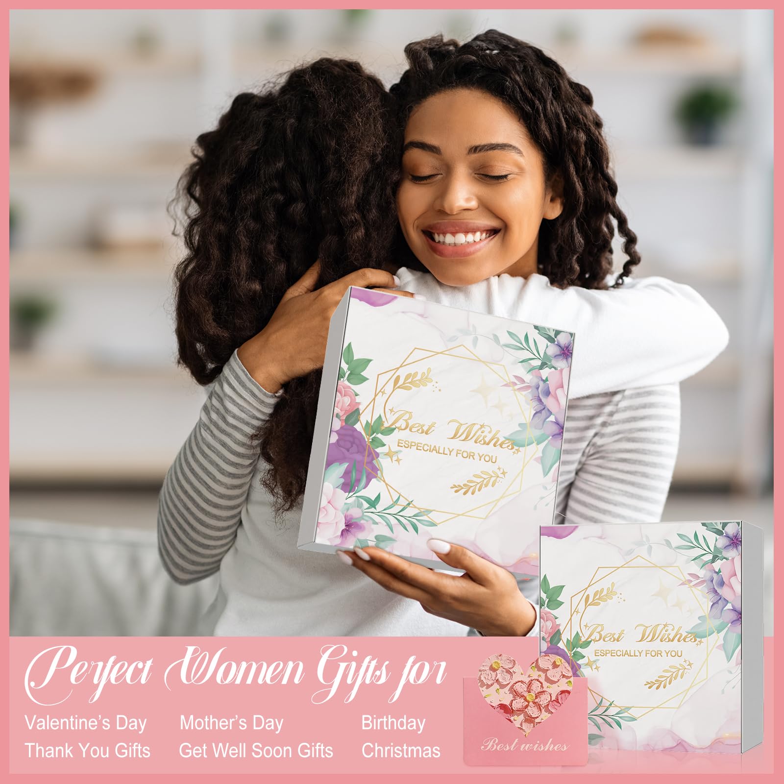 Thank You Gifts for Women - Spa Gift Baskets for Her, Birthday & Mother's Day Presents - Self Care Gift Set for Mom, Daughter, Sister & Friend - Perfect for Relaxation & Special Occasions