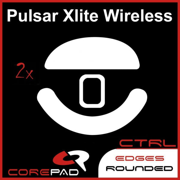 Corepad Skatez CTRL Mouse Feet for Pulsar Xlite Series (V1/V2/V3/V3 eS/V4) - Ultra Smooth Gliding Gaming Mouse Skates for Esports & FPS Gaming