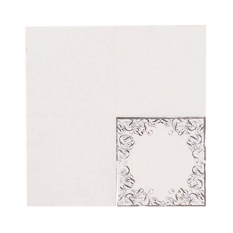 20-Pack Soft 3-Ply Disposable Dinner Napkins with Elegant Gold Lace Design - Perfect for Weddings, Parties, and Fine Dining Events