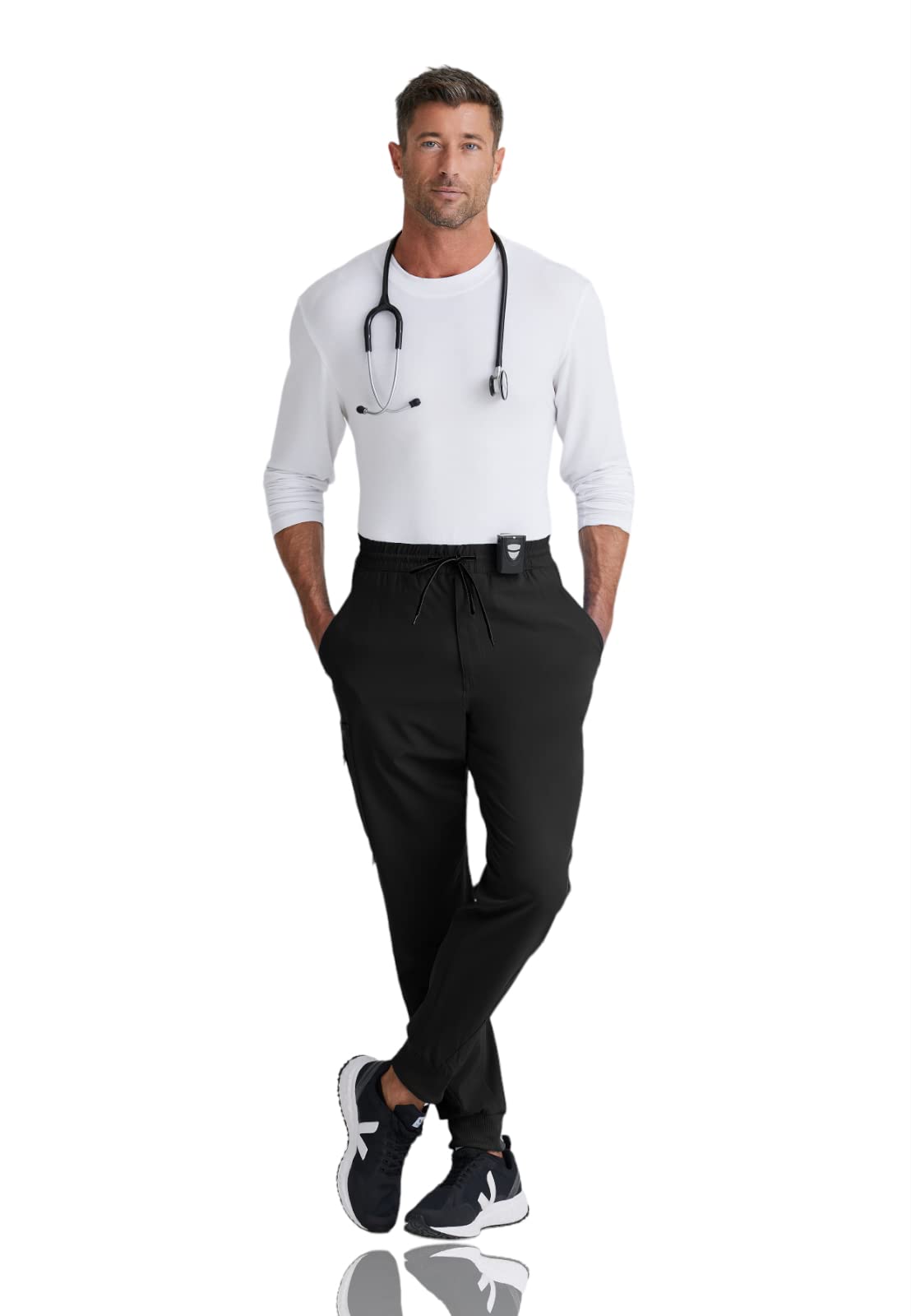 BARCO One Vortex Scrub Jogger Pants for Men - Eco-Friendly Stretch Fabric, Wrinkle Resistant, Comfort Fit Elastic Waist | Perfect for Medical Professionals, Nurses & Healthcare Workers