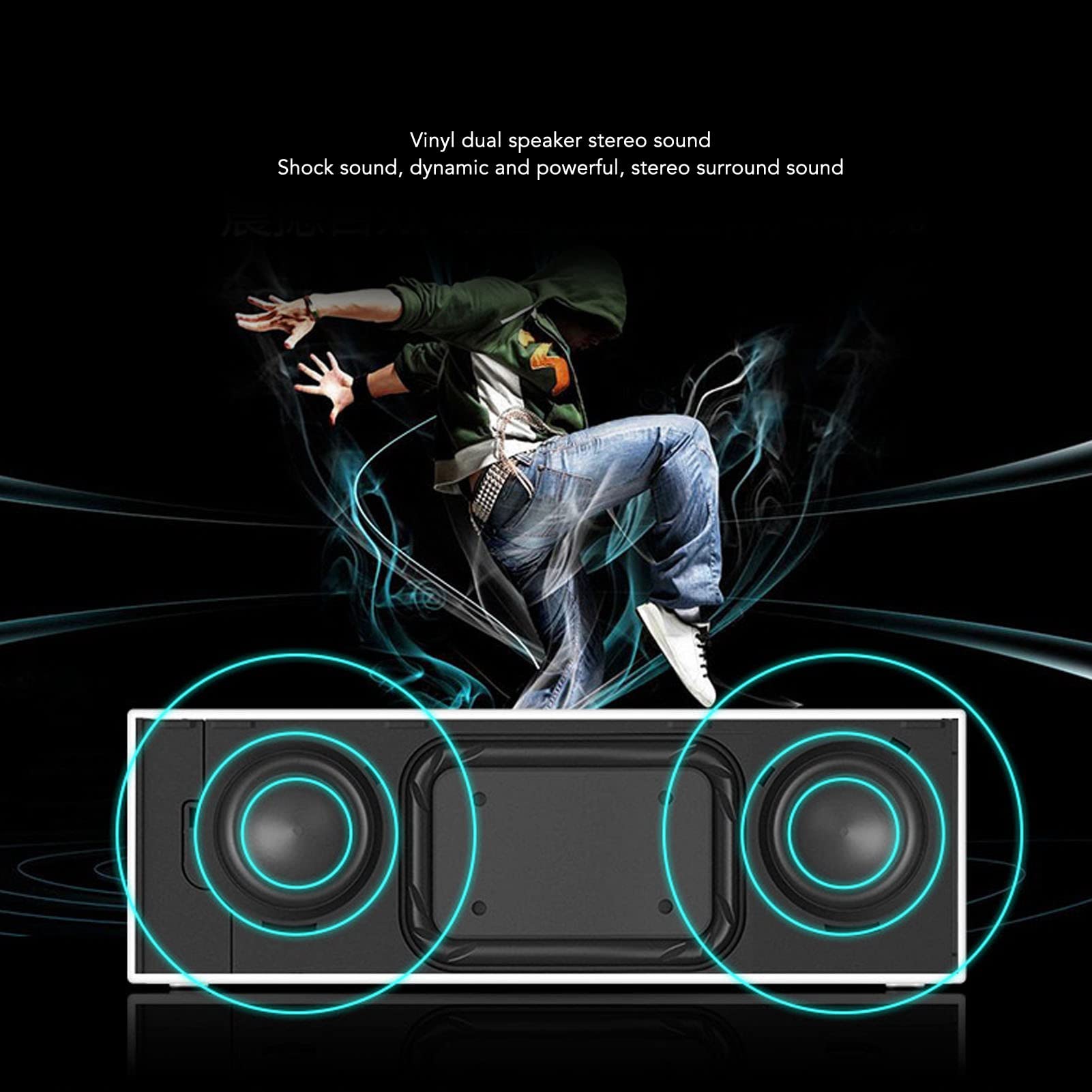 Portable Wireless Outdoor Speaker - HD Stereo Sound, Compact & Lightweight Bluetooth Speaker for Home, Travel, Sports | Perfect Gift for Music Lovers | Great for Beach, Camping & Backyard Parties
