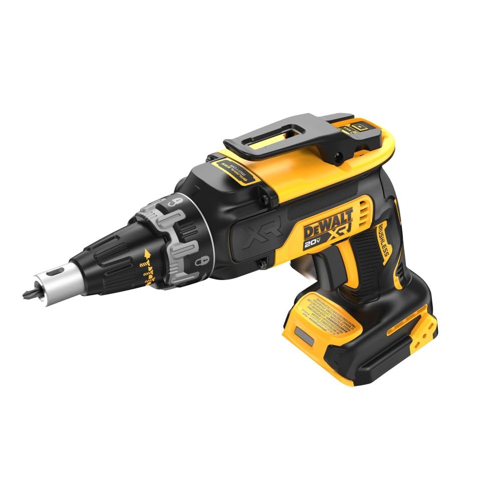 DEWALT 20V MAX XR Brushless Drywall Screw Gun & Cut-Out Tool Combo Kit with 2 Batteries, Charger (DCK265D2) - Professional Drywall Installation & Remodeling Power Tool Set for Contractors and DIY Projects
