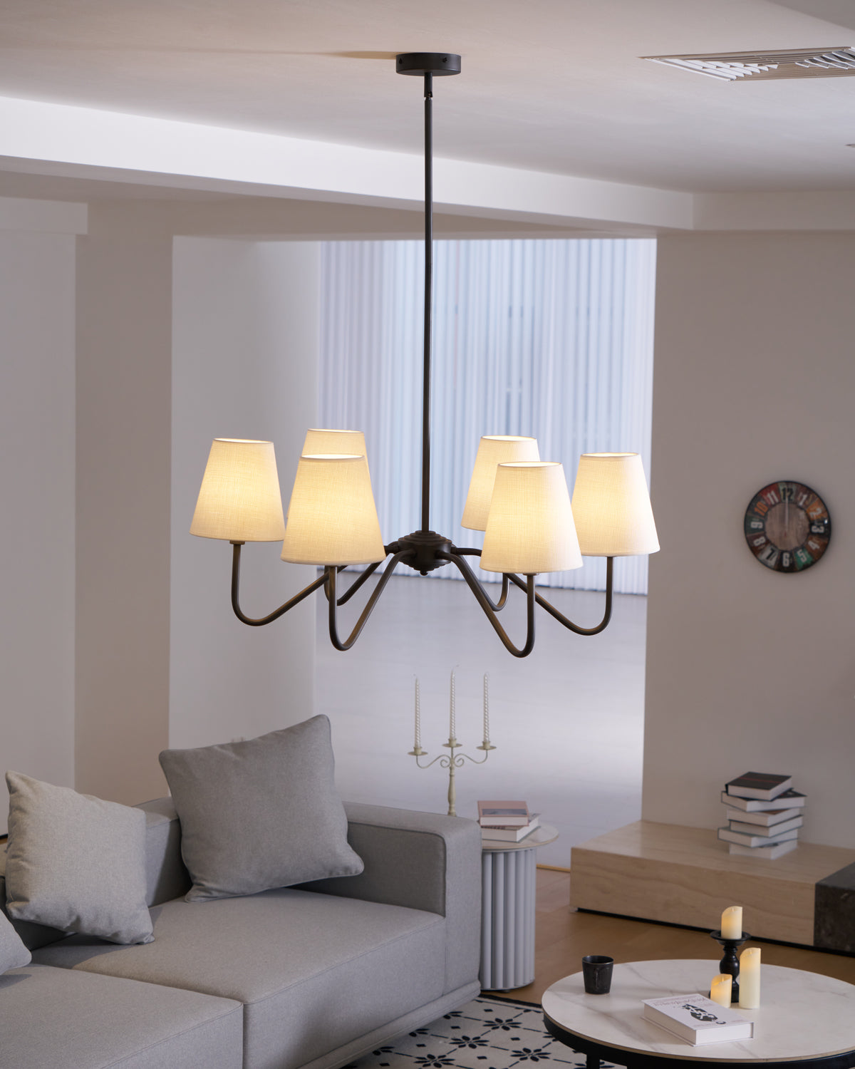 Elegant Black Crystal Chandelier - Modern Ceiling Light Fixture for Dining Room, Living Room & Bedroom Decor | Perfect for Home, Wedding & Restaurant Lighting