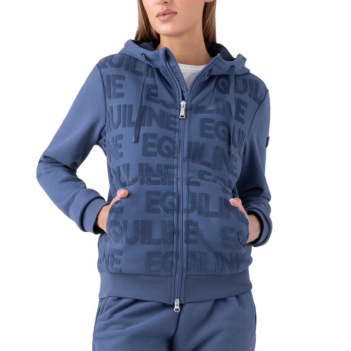 Equiline Women's Evere Full Zip Hoodie - Soft Fleece Pullover Jacket for Casual Wear, Gym & Outdoor Activities